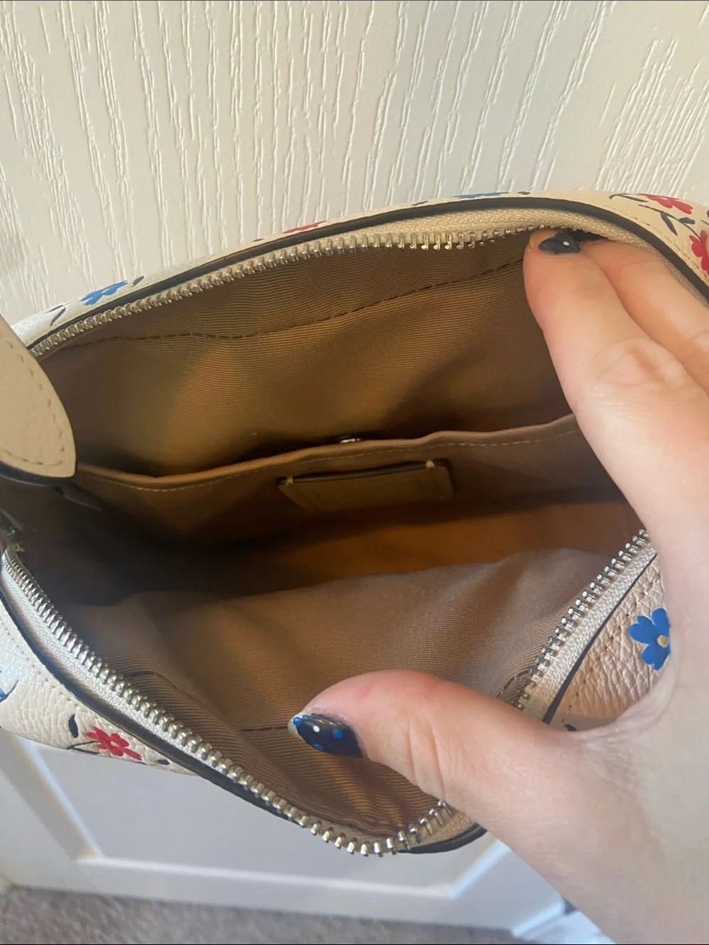 Floral Coach Crossbody Bag